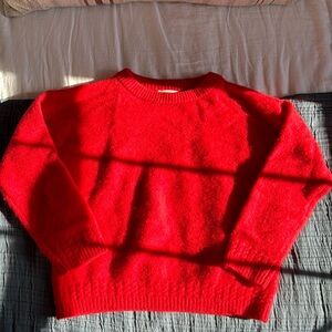Sezane red sweater M